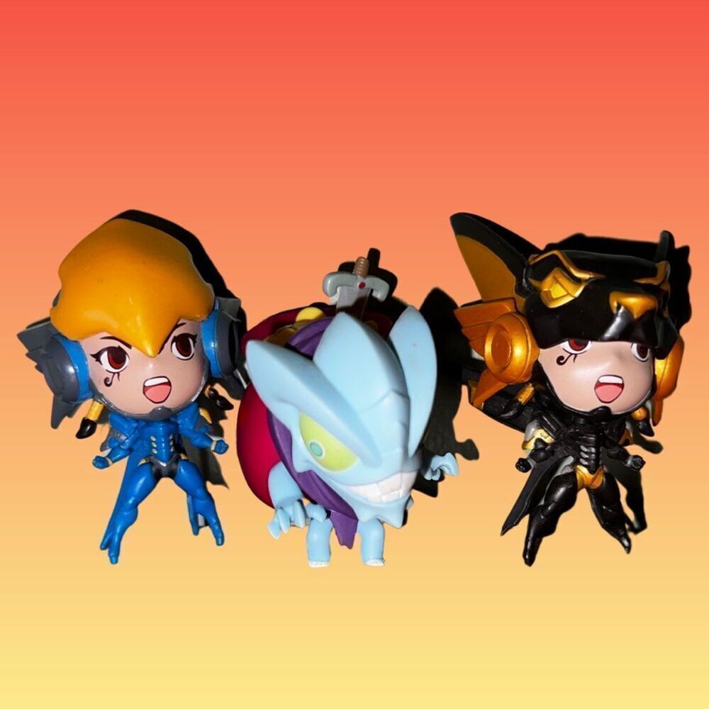Diablo Series 2 Treasure/Loot Goblin & 2 Overwatch Anubis Pharah Figures B1